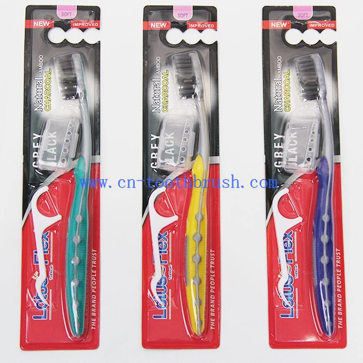 The Pack Of Wavy Head Toothbrush With Long Soft Handle